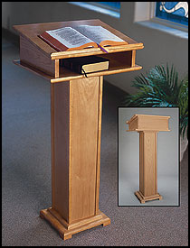Lectern with Shelf