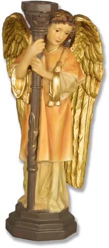 Majestic Angel-Candle @ L 12" Statue