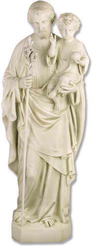 Saint Joseph with Child Lily 65 Statue